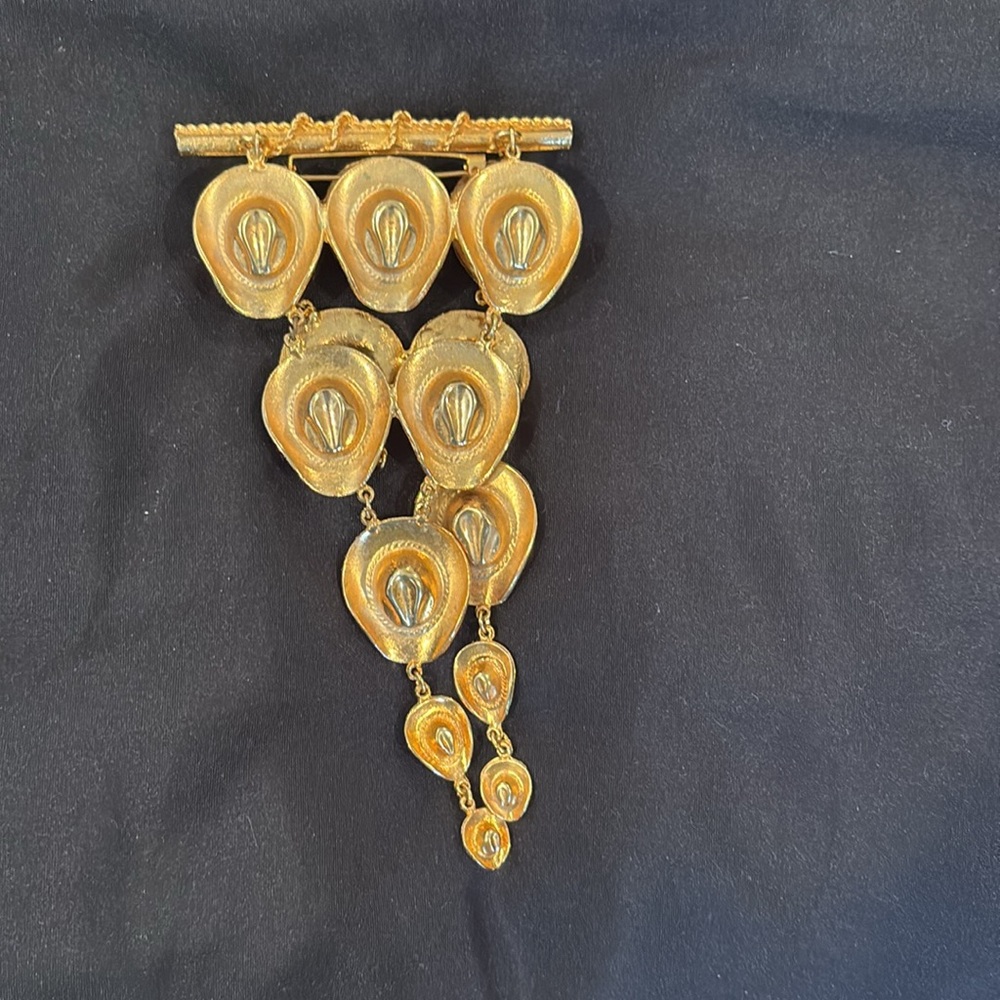 Gold Statement Pin - image 4